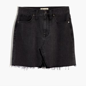 Madewell A-Line Rigid Denim Jean Mini Skirt Size 29